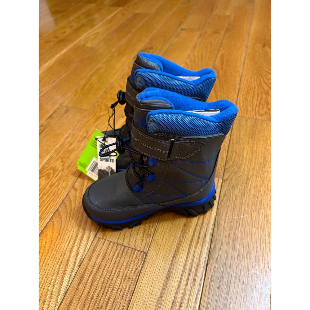 New DSG Boys 11K Gray Blue Thinsulate‎ Waterproof Winter Snow Boots Kids $45